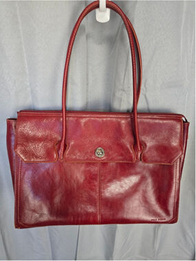 Women's Wilsons Leather Tote Bag One Size Red